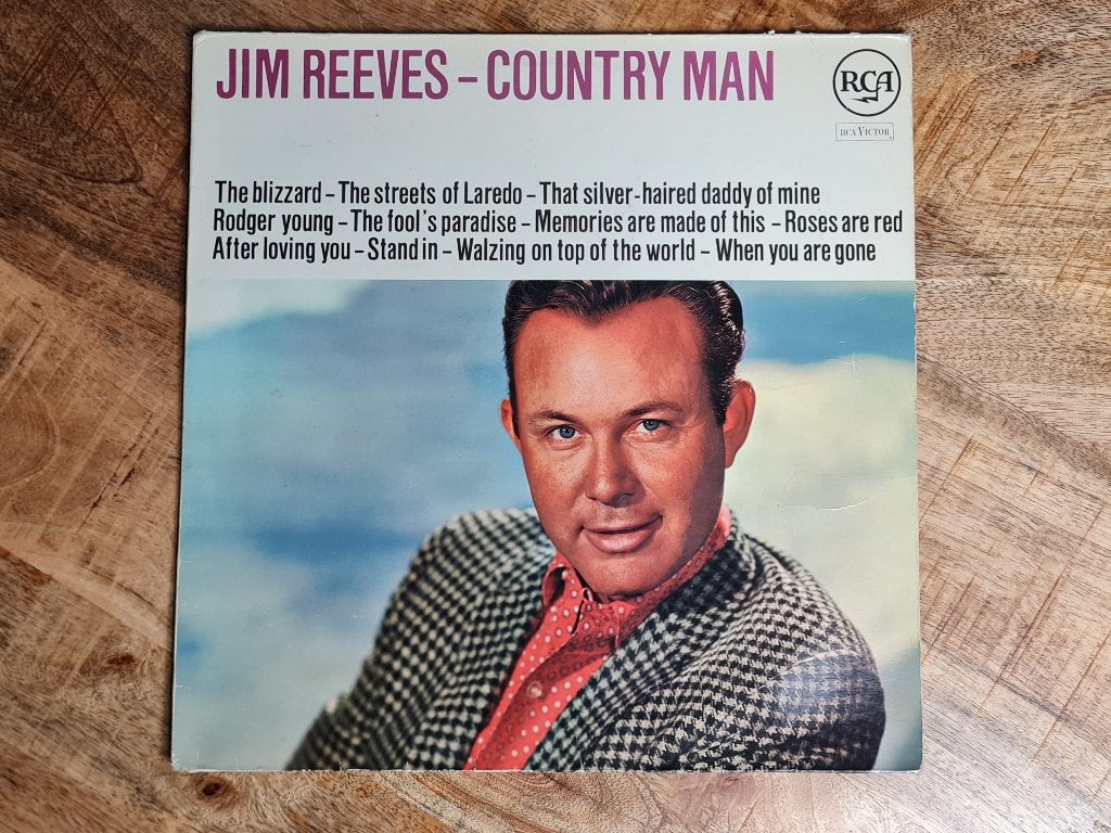 LP Jim Reeves – Country Man, LP, Ophalen of Verzenden, Zo goed als nieuw, Beschermende buitenhoes