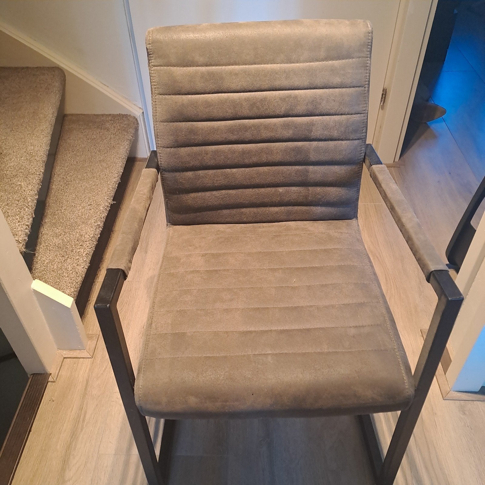 6x Eetkamerstoel Rocca Antraciet Grijs, Huis en Inrichting, Ophalen, Zo goed als nieuw, Metaal, Vijf, Zes of meer stoelen