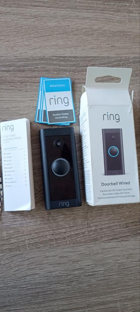 Ring Video Doorbell Wired -, Ophalen of Verzenden, Bewegingsdetectiesensor, Nieuw, Bedraad