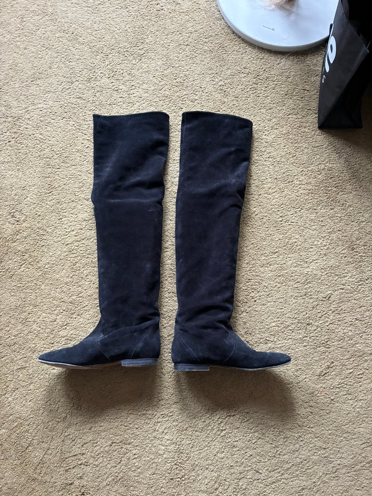 Over knee laarzen Isabel Marant zwart suede 39, Hoge laarzen, Zwart, Ophalen of Verzenden, Gedragen