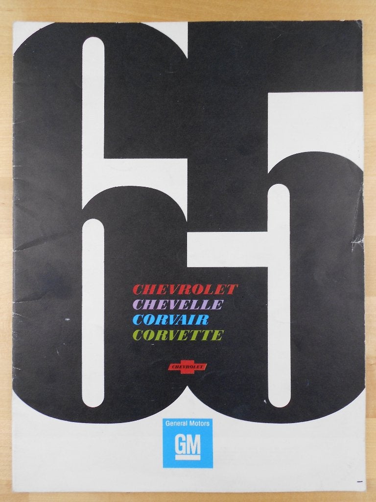 Chevrolet 1965 Brochure Corvette Impala Corvair Chevelle Bel, Chevrolet, Chevrolet, Ophalen of Verzenden, Zo goed als nieuw