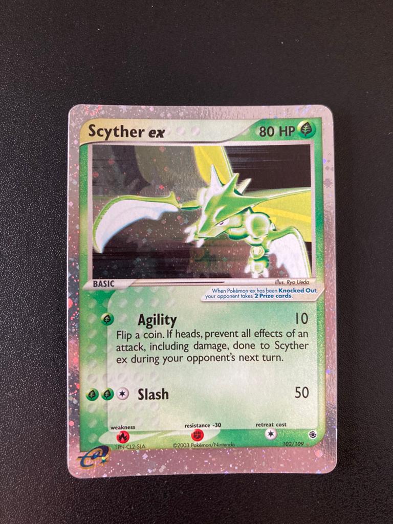 Pokemon kaart Scyther EX, Ophalen of Verzenden
