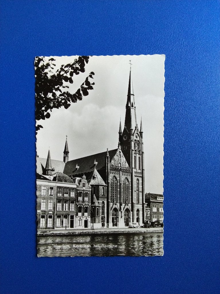 Haarlem, Kerk aan het Spaarne. Klf, Verzenden, 1940 tot 1960, Ongelopen, Noord-Holland