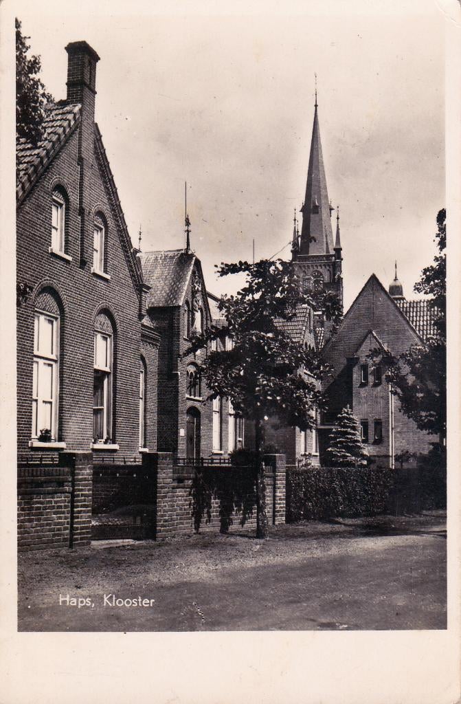 07864 Haps - Klooster, Verzenden, 1940 tot 1960, Gelopen, Noord-Brabant