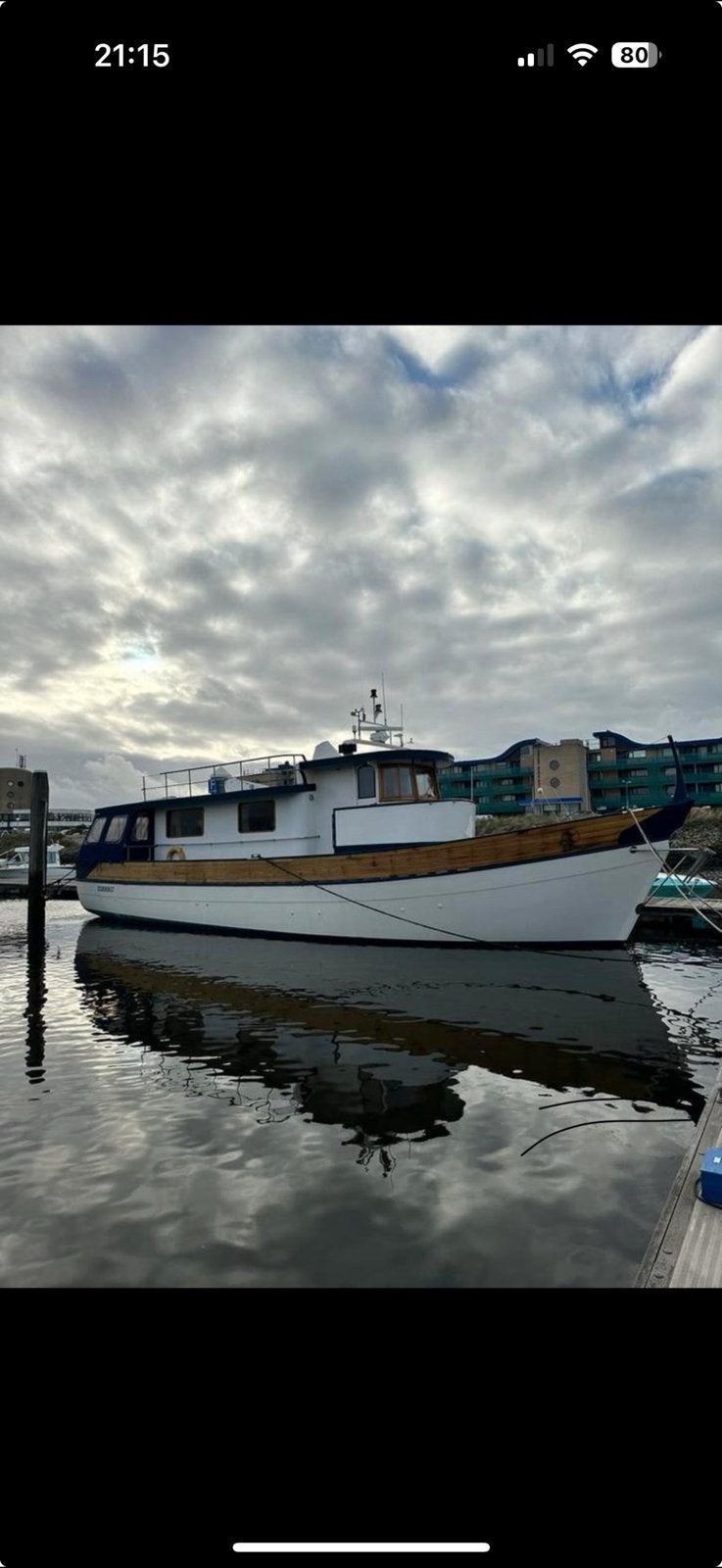 Damstra Trawler bj 82 in goede staat. Woonboot, Overige merken, Overige motortypen, Gebruikt, Diesel