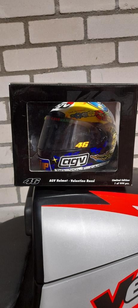 Minichamps 1/2 valentino rossi, Motoren, XL, Ophalen of Verzenden, Tweedehands, Integraalhelm
