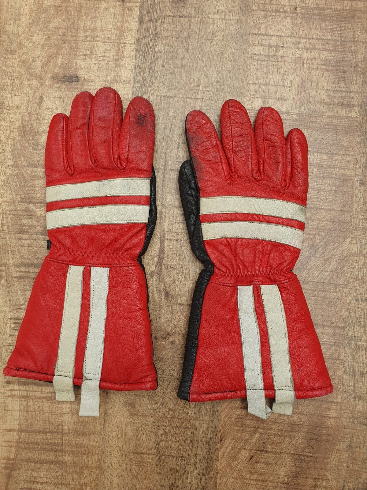 Vintage racehandschoenen rood/zwart Maat L, Ophalen of Verzenden, Tweedehands, Dames, Handschoenen