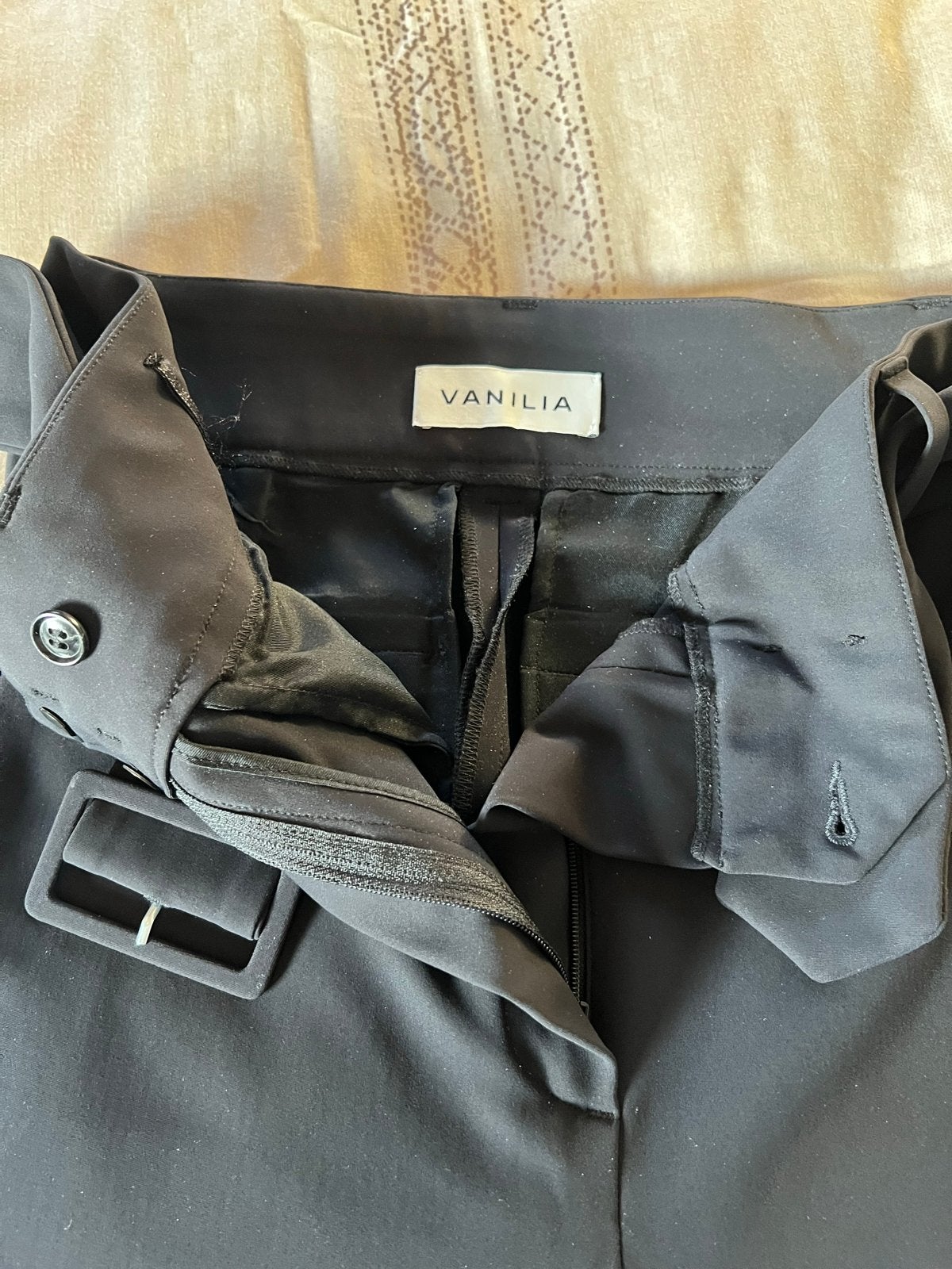Vanilia zwarte broek maat 36, Zwart, Ophalen of Verzenden, Zo goed als nieuw, Maat 36 (S)