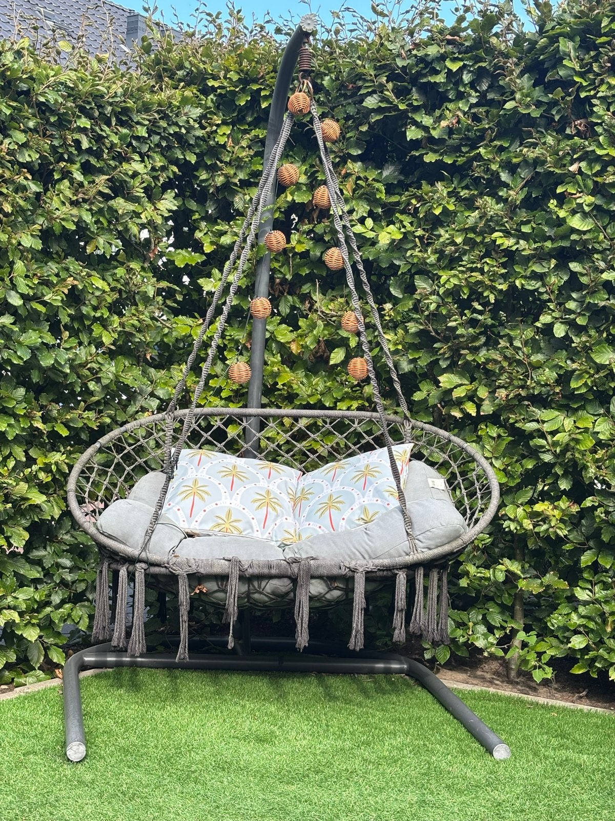 Comfortabele Schommelstoel voor de Tuin, Tuin en Terras, Ophalen, Gebruikt, Metaal, Schommelbank