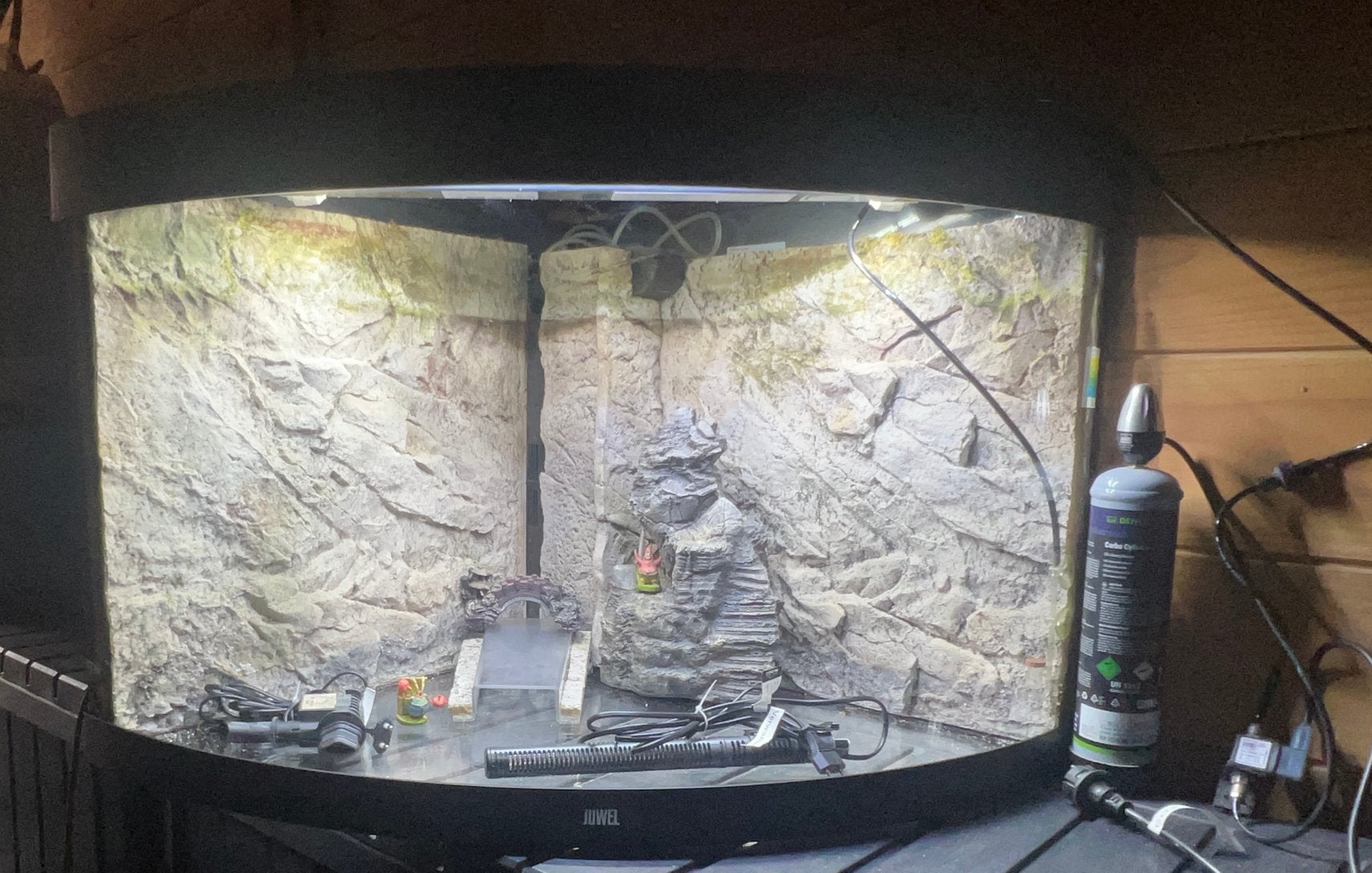Juwel Trigon 190 LED + Dennerle CO2 systeem – Zeer compleet!, Ophalen, Inclusief deksel, Zo goed als nieuw, Leeg aquarium