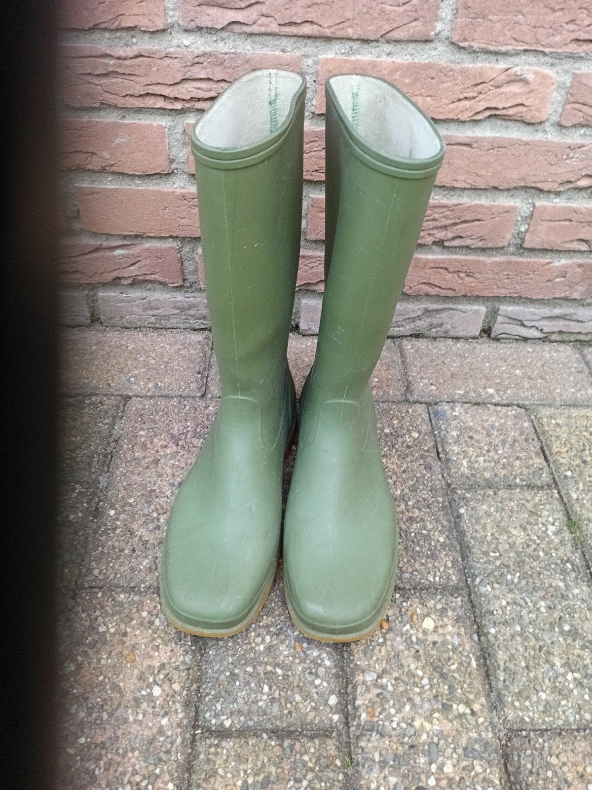 Groene rubberen laarzen.  Maat 38., Ophalen, Hevea, Dames, Laarzen