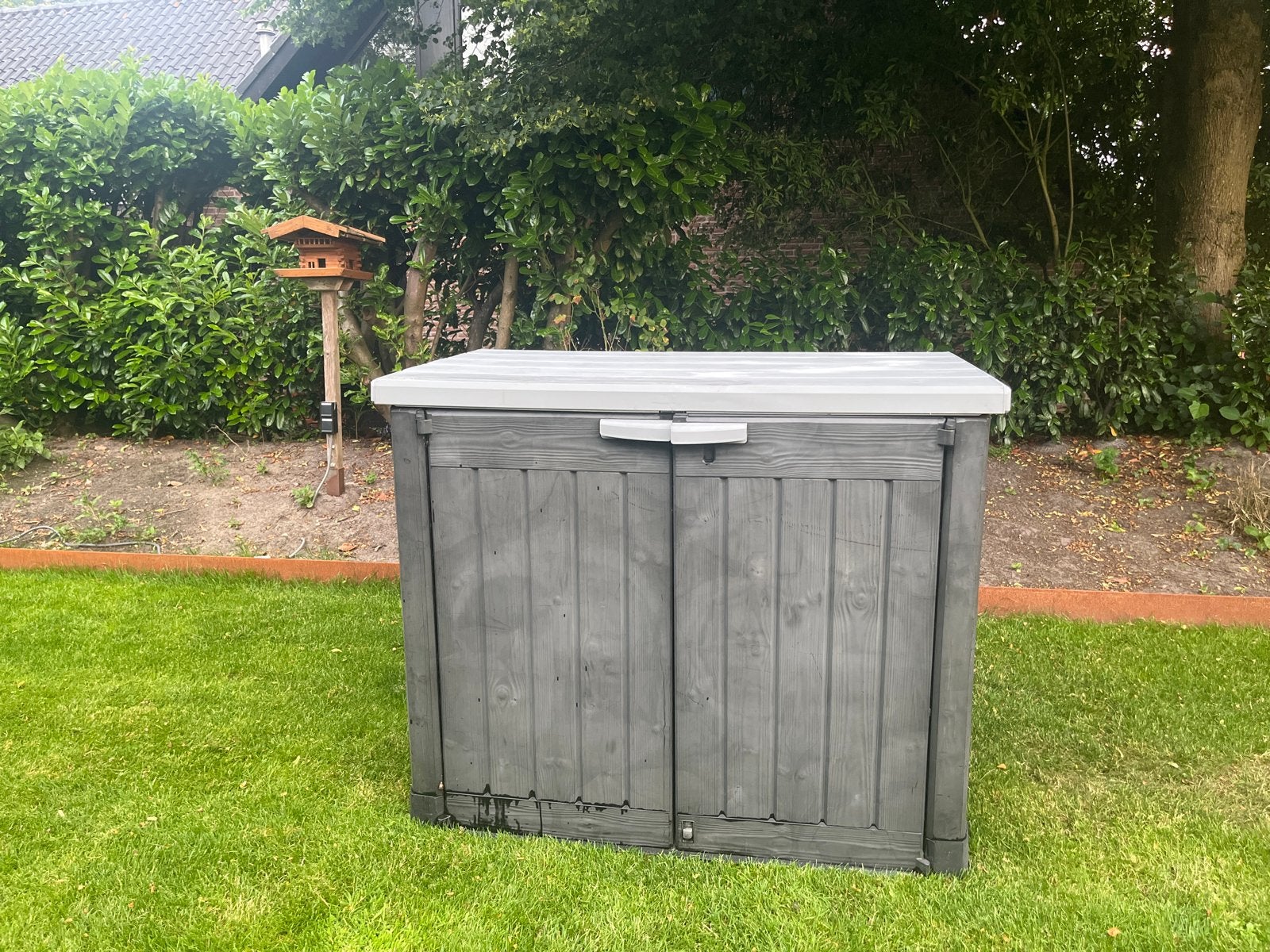 Keter Tuinkast 80x120x145 cm voor tuingereedschap, Ophalen, Gebruikt, Kunststof, Overige typen