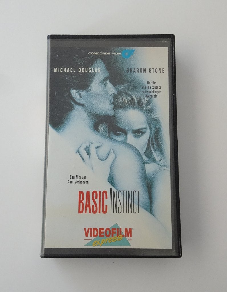 Basic Instinct - Film op VHS uit 1992, Vanaf 16 jaar, Ophalen, Zo goed als nieuw