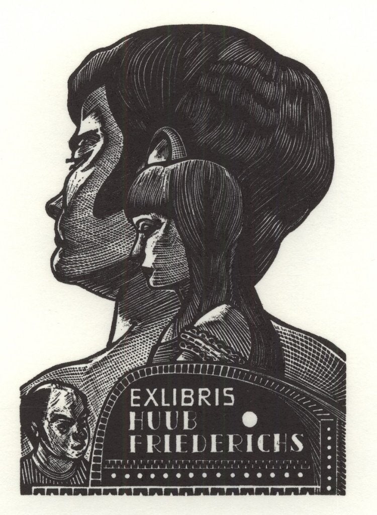 0546 Ex Libris Nederland : Jan Battermann, 1980, Verzenden, Ex libris