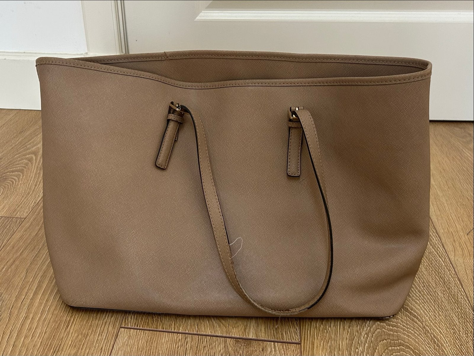Michael Kors Shopper - Beige/Bruin - Gebruikt, Sieraden, Tassen en Uiterlijk, Tassen | Damestassen, Ophalen of Verzenden, Gebruikt