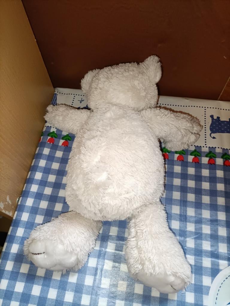 Happy Horse witte beer Baggio knuffel 29 cm groot, Ophalen of Verzenden, Zo goed als nieuw, Beer