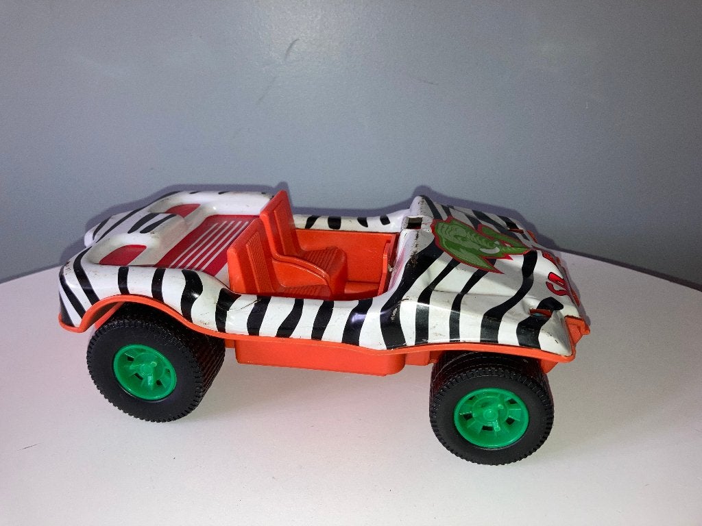 Vintage Speelgoed Zebra Buggy Auto, Ophalen of Verzenden, Gebruikt