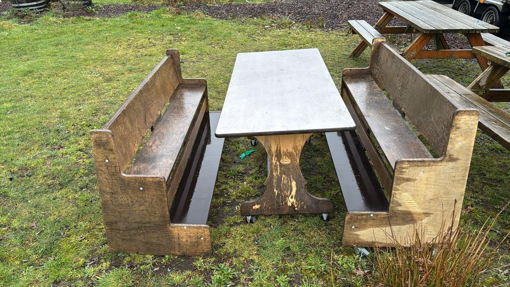 Kinderopvang banken/meubilair, Ophalen, Gebruikt, Rechthoekig, Hout