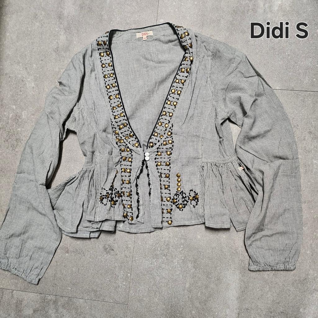 Didi S gestreepte blouse met details, Kleding | Dames, Truien en Vesten, Zwart, Didi, Ophalen of Verzenden, Zo goed als nieuw