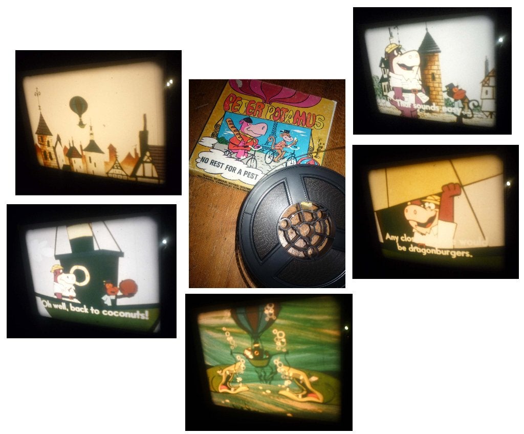 8mm film Peter Potamus - No Rest for a Pest - kleur - mooi, Audio, Tv en Foto, Ophalen of Verzenden, 8mm film