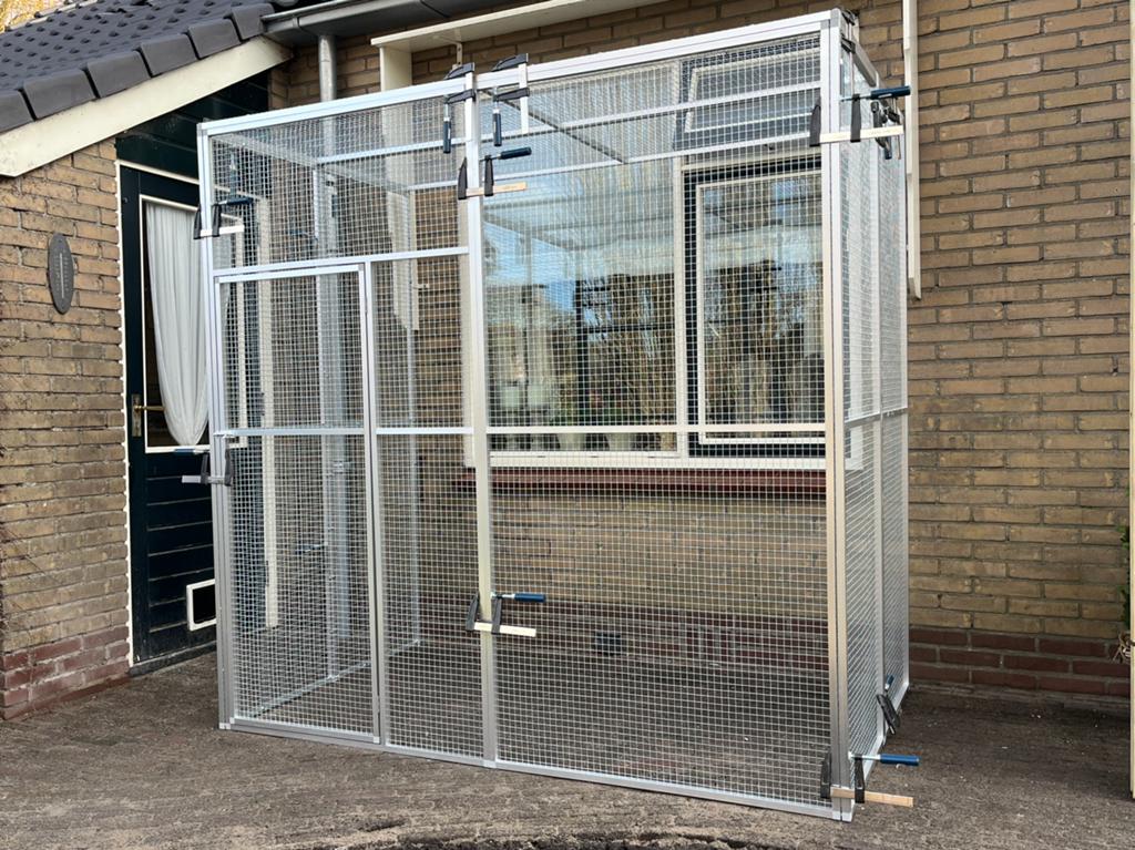 Aluminium volieres, kattenrennen, Dieren en Toebehoren, 4221LV, Info@vandoorntimmerwerken.com, Ophalen of Verzenden, Van Doorn timmerwerken