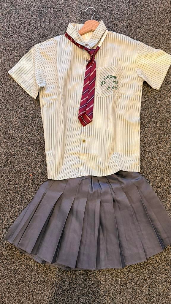 Schooluniform kostuum met stropdas, Maat 38/40 (M), Ophalen of Verzenden, Kleding, Overige thema's
