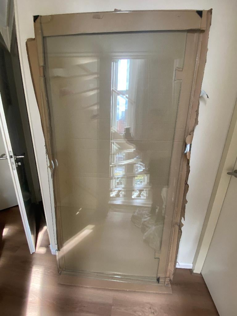 Brauer profielloze Douchedeur en -wand, Ophalen, 200 cm of meer, 75 cm of meer, Overige typen