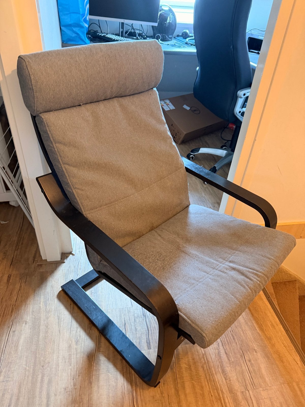Gratis af te halen: IKEA fauteuil (kussen te vervangen), Ophalen, Gebruikt, 75 tot 100 cm, 50 tot 75 cm