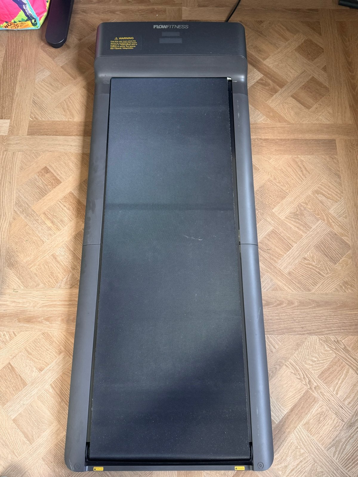 Flowfitness DTM100I Walkingpad - Compact en Opvouwbaar, Ophalen, Zo goed als nieuw, Metaal, Loopband