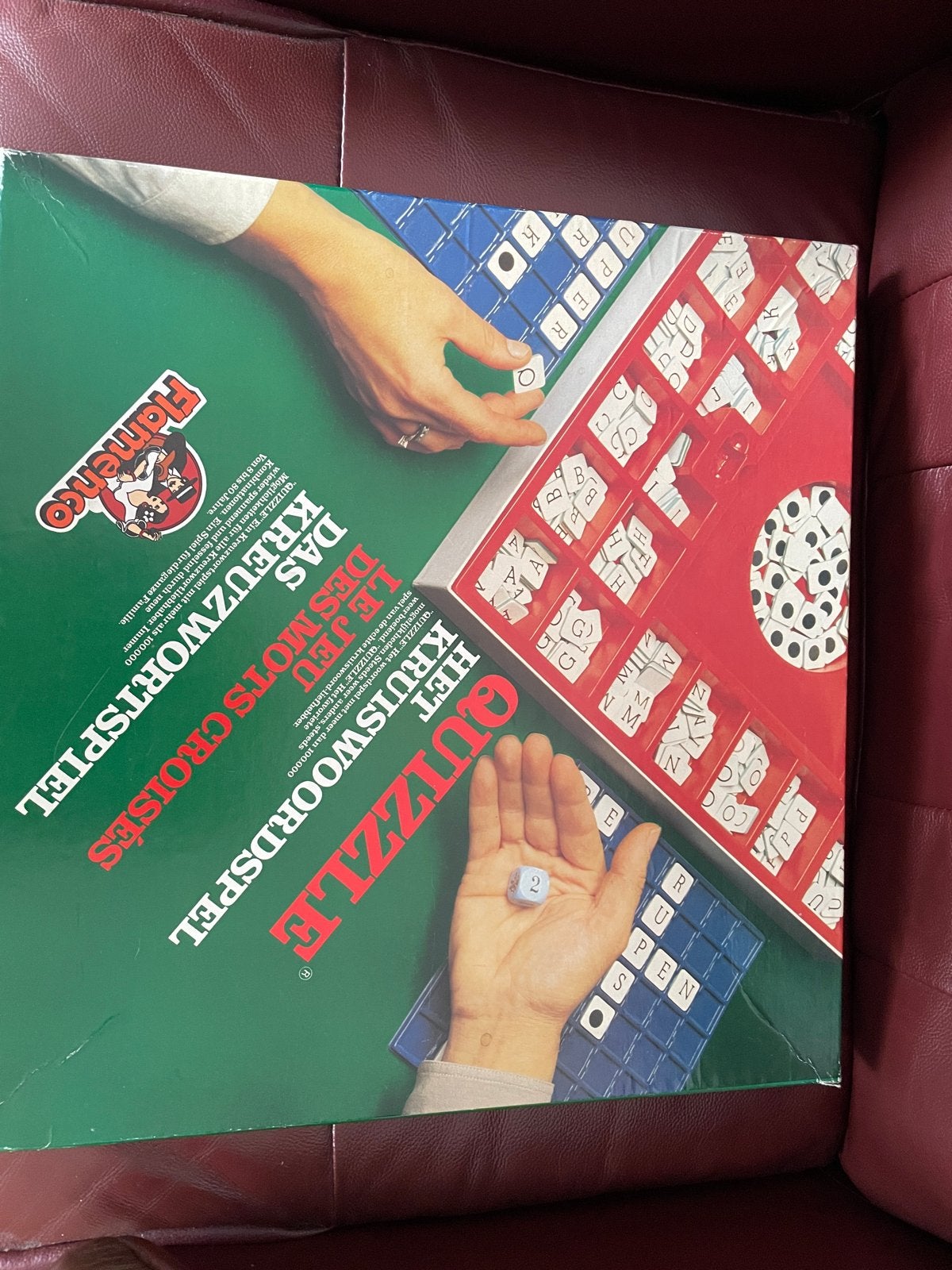 Quizle Het Kruiswoordspel - Flamenco Bordspel, Drie of vier spelers, Ophalen of Verzenden, Zo goed als nieuw