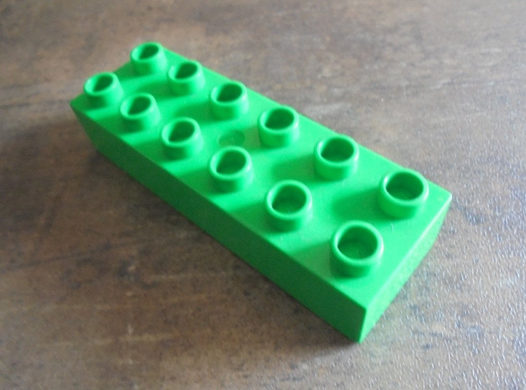 Lego Duplo Brick 2x6 (zie foto's) 2, Ophalen of Verzenden, Gebruikt, Losse stenen, Duplo