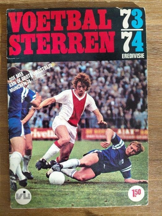 Voetbalsterren Vanderhout Eredivisie 1973-1974, Ophalen of Verzenden, Gebruikt, Overige binnenlandse clubs, Poster, Plaatje of Sticker