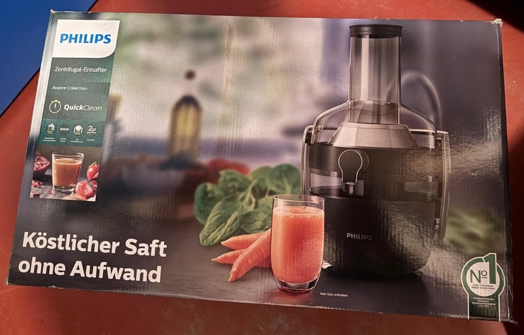 Philips Avance HR1916 sapcentrifuge 900W, Ophalen, Gebruikt, Elektrisch, Sapcentrifuge