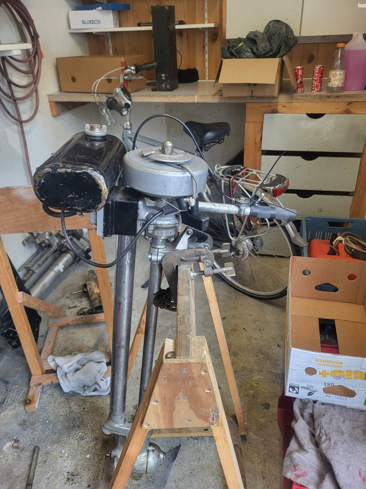 britisch seagull buitenboord motor, Ophalen, Gebruikt