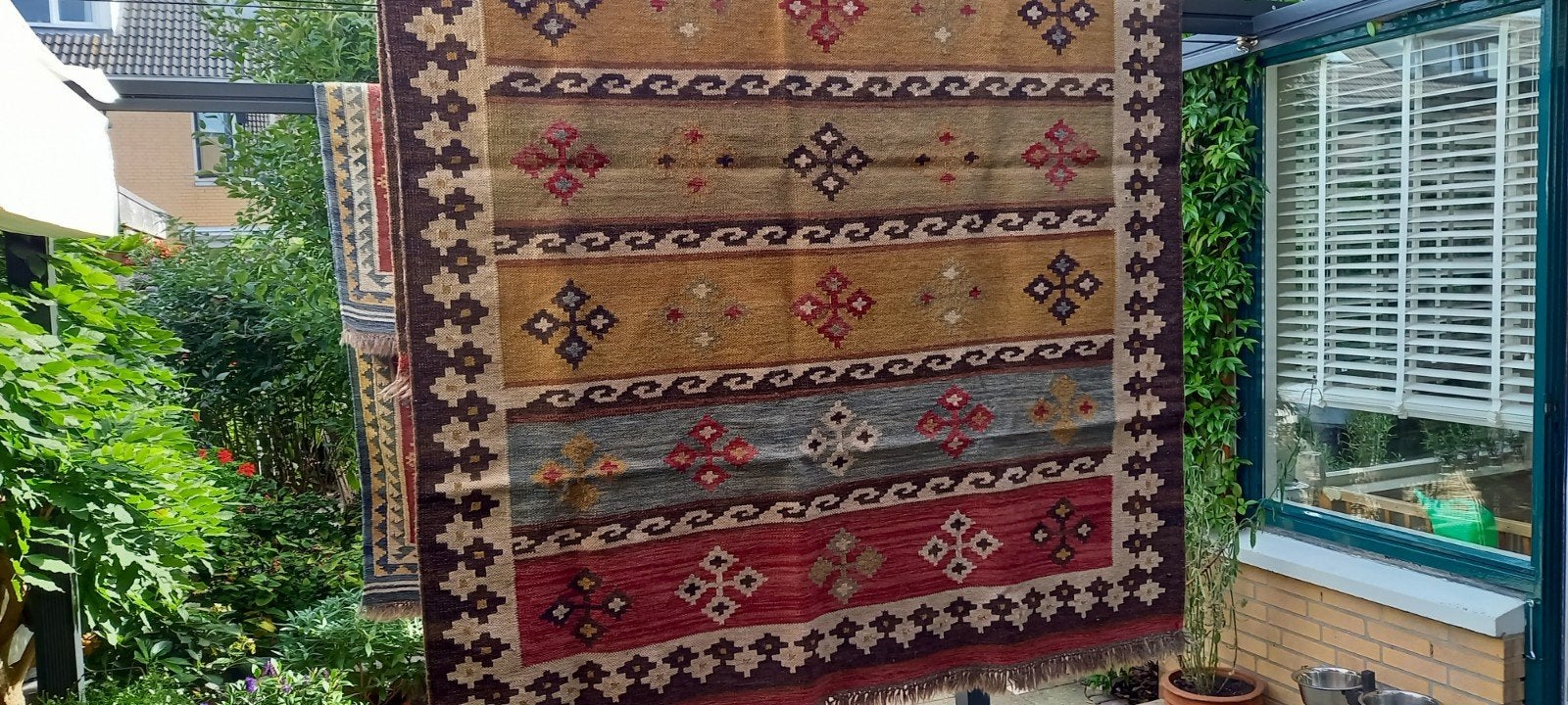 Prachtig kelim tapijt - Oosters design, Ophalen, 150 tot 200 cm, 200 cm of meer, Zo goed als nieuw