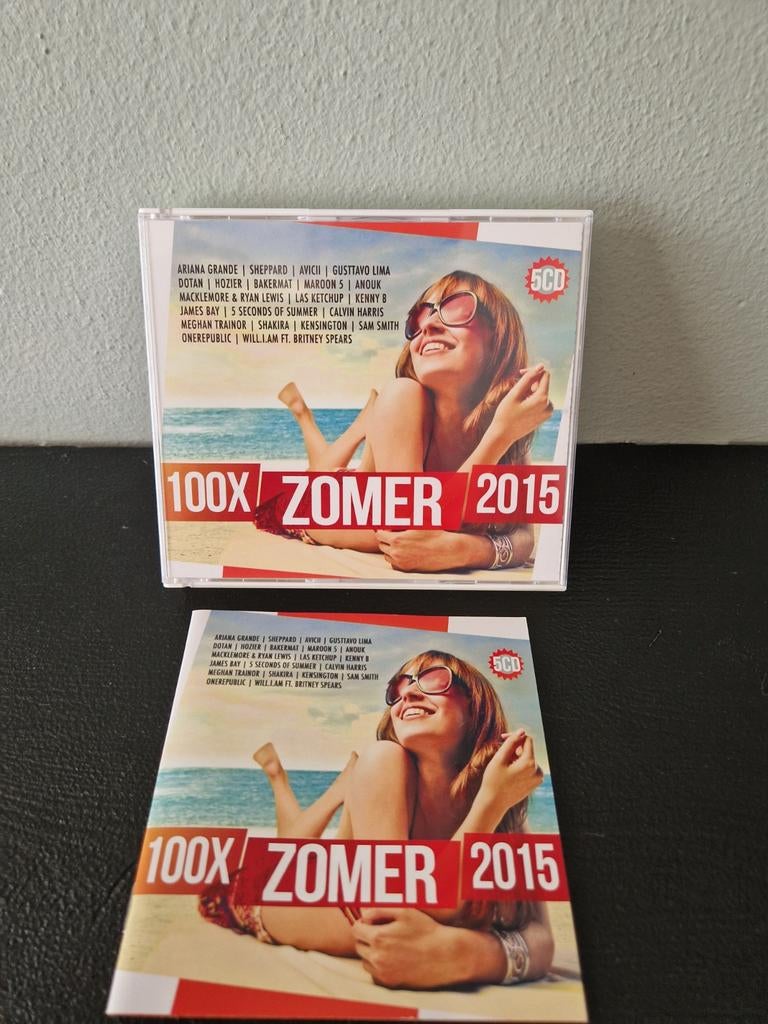100x Zomer 2015 - 5CD Boxset met zomerhits, Ophalen of Verzenden, 2010 - 2019, Zo goed als nieuw, Boxset