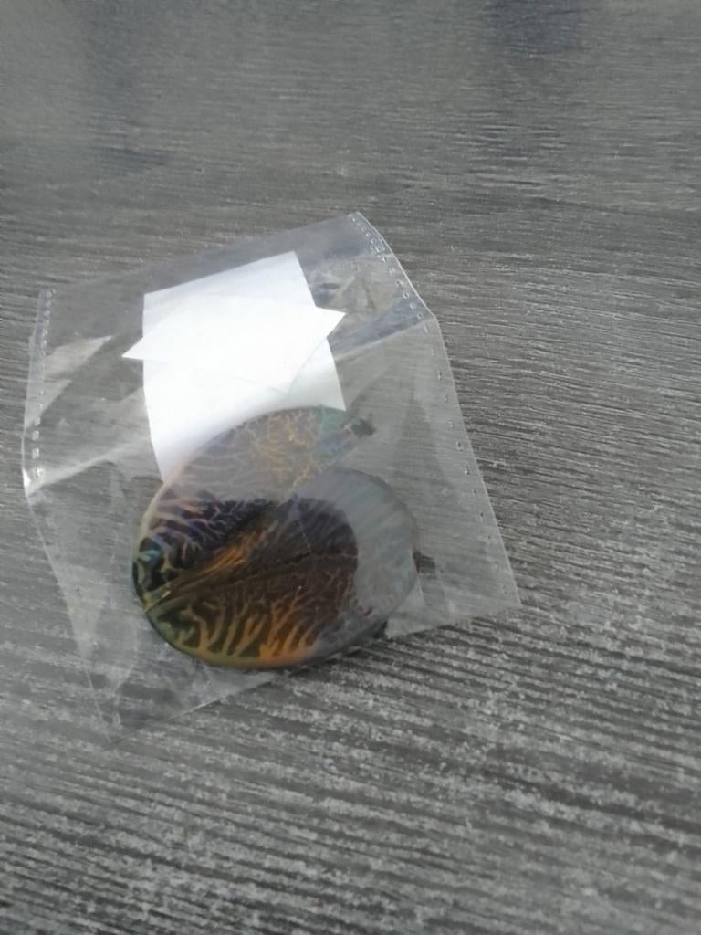 Unieke broche met abstract patroon, Ophalen, Overige materialen, Gebruikt, Bruin