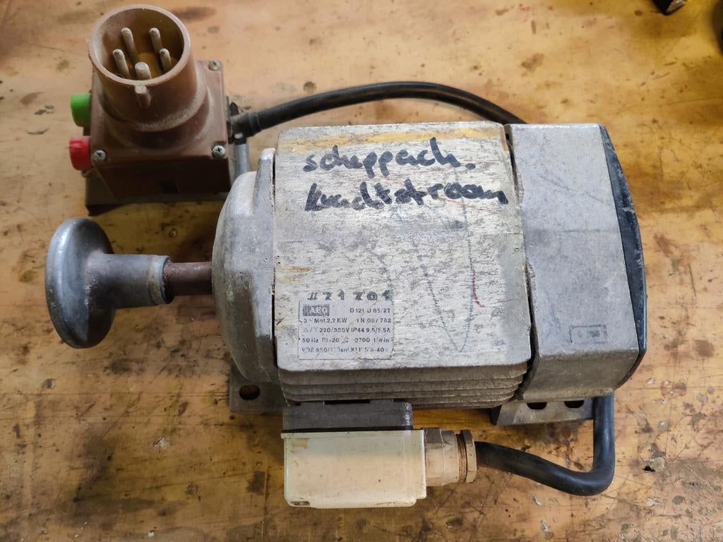 AEG 380V Elektromotor voor Scheppach Zaagtafel, Ophalen of Verzenden, Zo goed als nieuw, Elektromotor