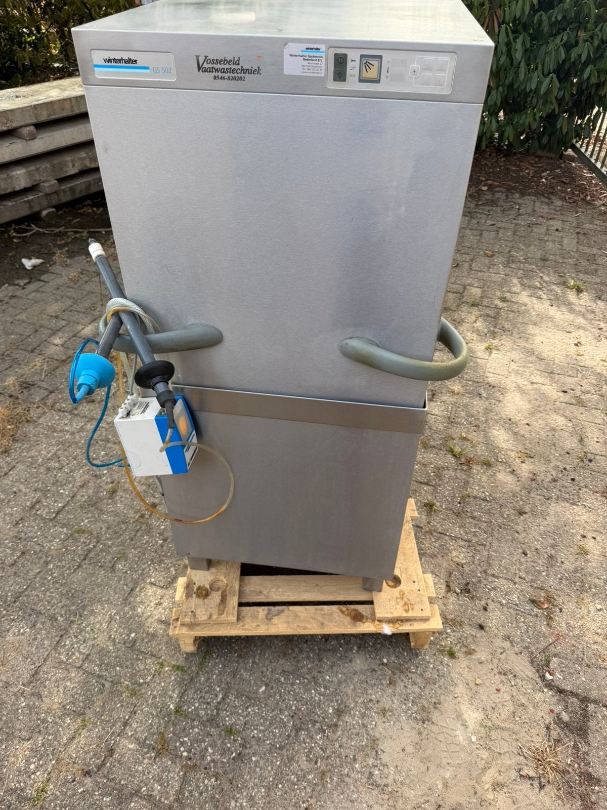 Winterhalter GS 502 professionele doorschuifvaatwasser 400V, Ophalen, Zo goed als nieuw, 60 cm of meer