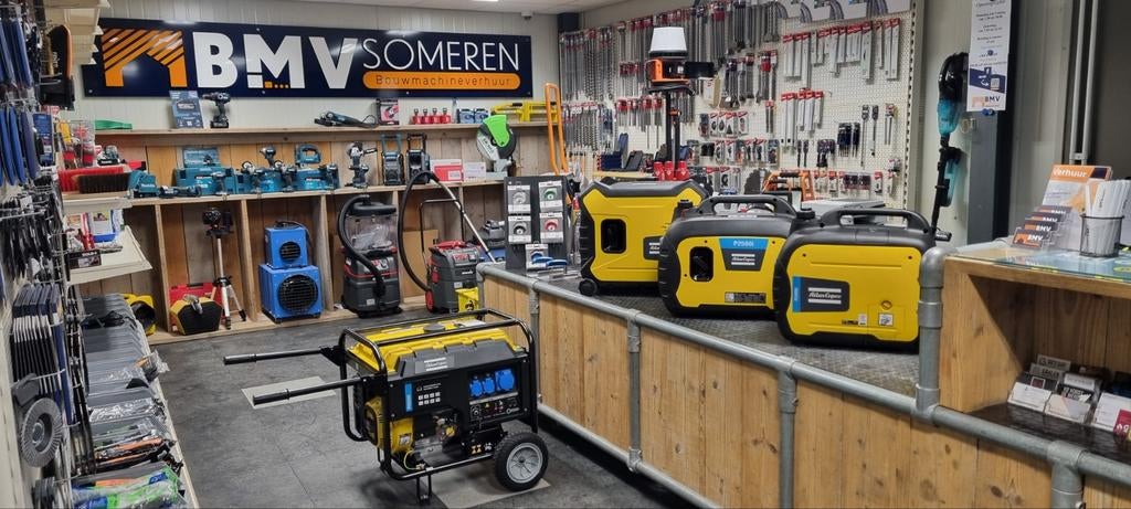 Atlas Copco Stroomgeneratoren, Doe-het-zelf en Verbouw, Aggregaten, Benzine, Geluidgedempt, Nieuw, Ophalen of Verzenden
