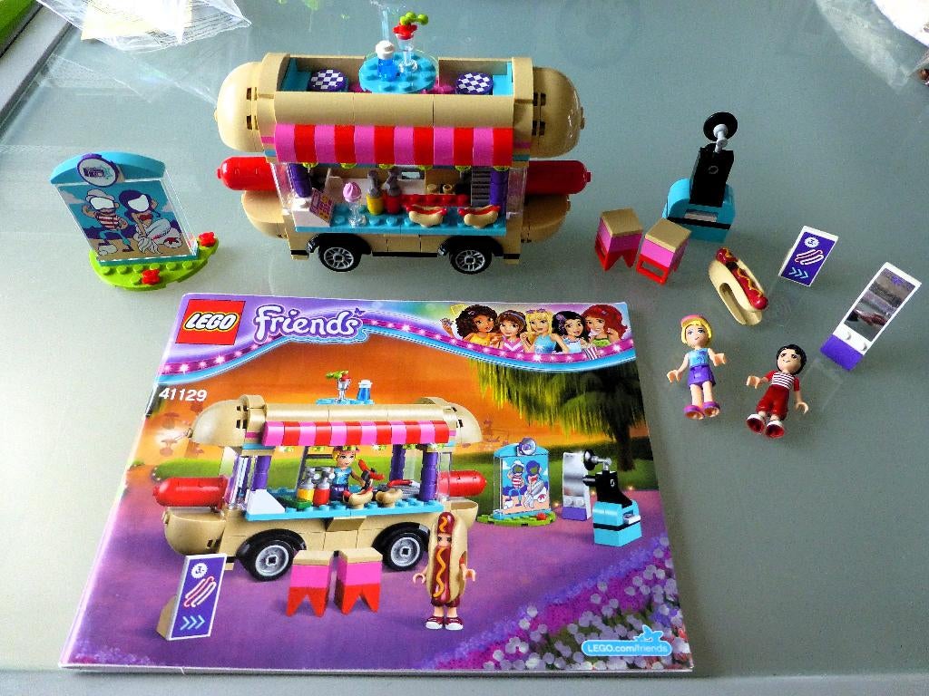Lego Friends Pretpark serie 41127, 41128, 41129, 41133 in 1, Ophalen, Zo goed als nieuw, Complete set, Lego