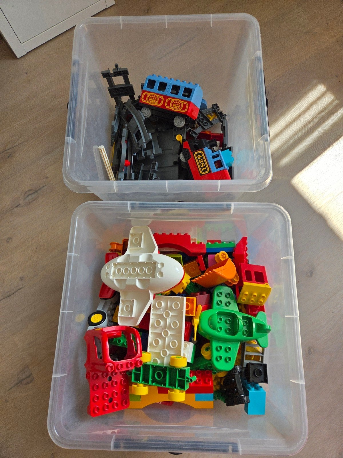 Grote verzameling LEGO Duplo inclusief treinset, Gebruikt, Ophalen of Verzenden, Meerdere sets, Duplo