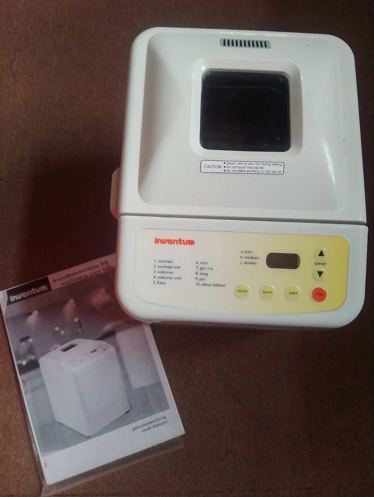 Inventum Broodbakmachine BM05 met timer en kijkvenster, Witgoed en Apparatuur, Ophalen, Gebruikt, Met timer, Kijkvenster