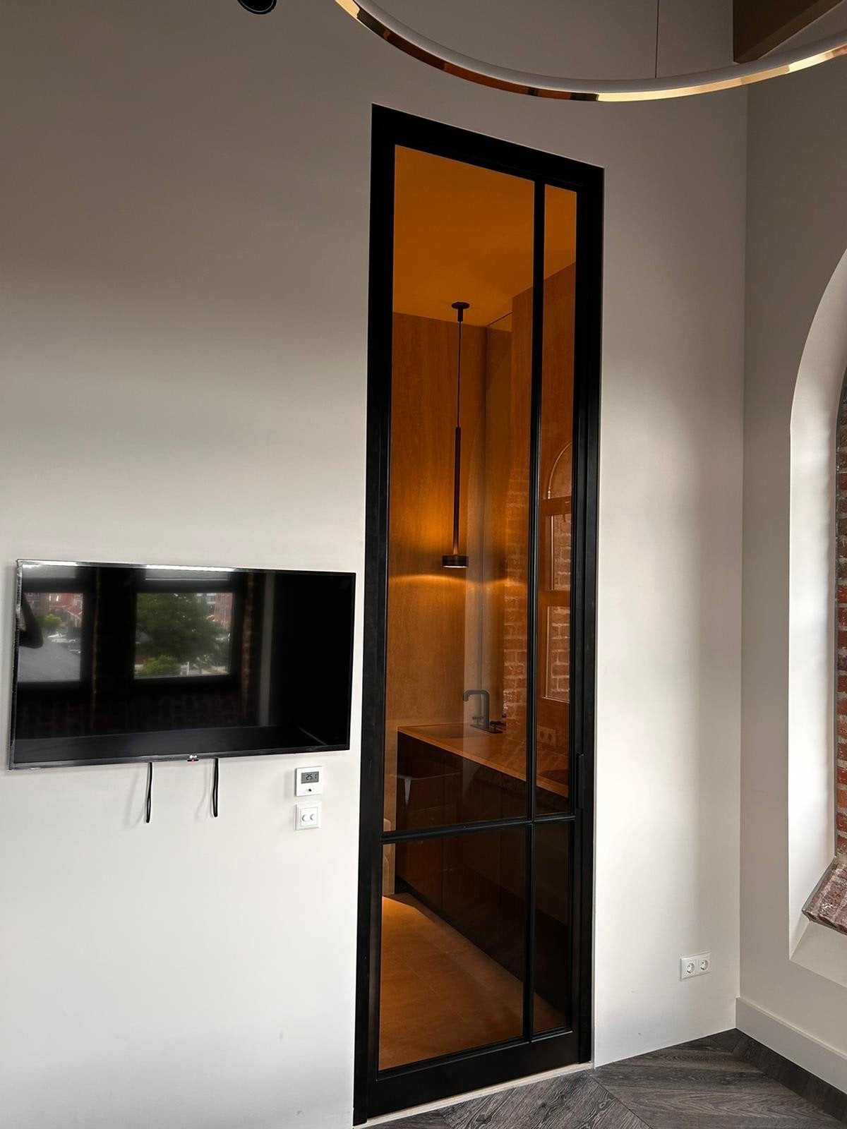 Stalen binnendeur met glas - Diverse designs, Doe-het-zelf en Verbouw, 100 tot 120 cm, 215 cm of meer, Binnendeur, Nieuw