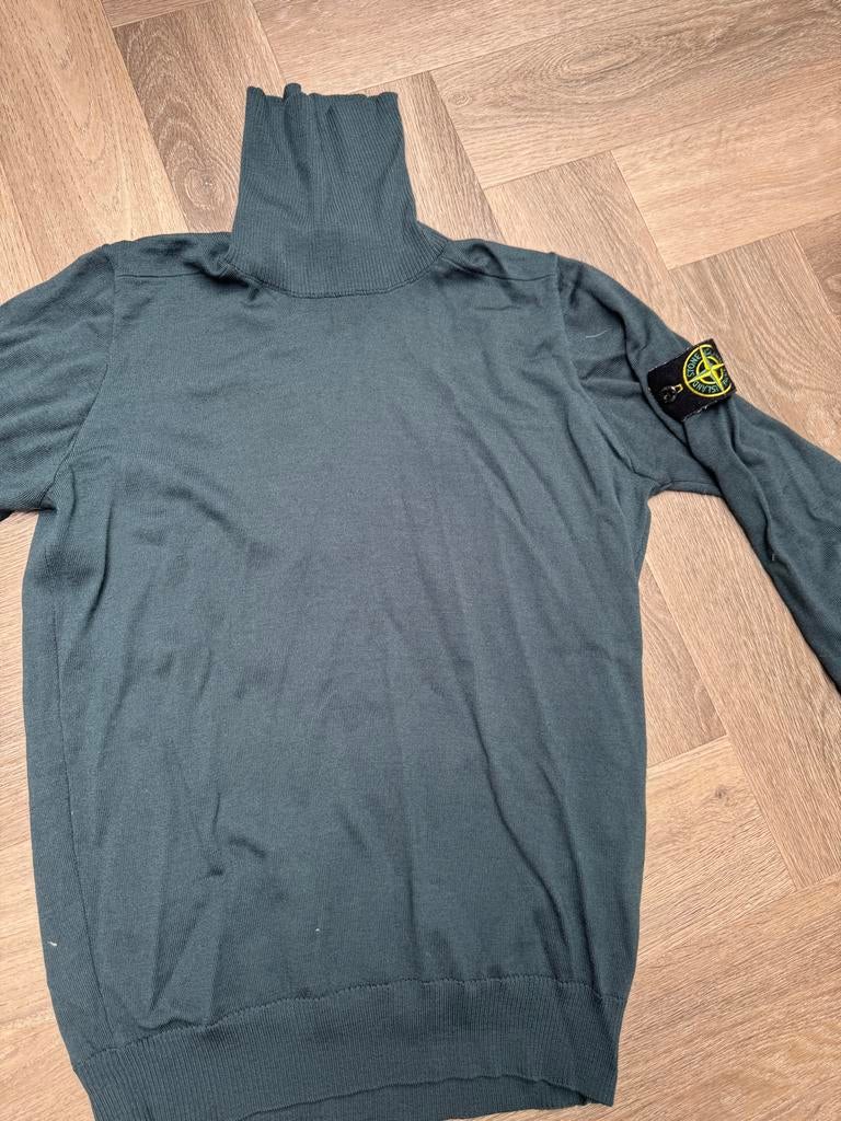 Stone Island coltrui - Groen/Grijs - Maat S, Ophalen of Verzenden, Gedragen, Maat 46 (S) of kleiner, Groen