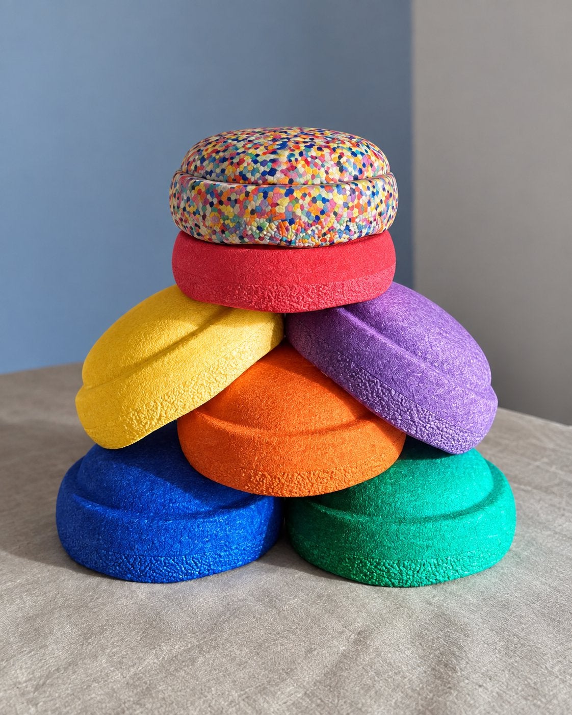 Stapelstein Mini Rainbow + limited confetti, Ophalen of Verzenden, Zo goed als nieuw, Jongen of Meisje