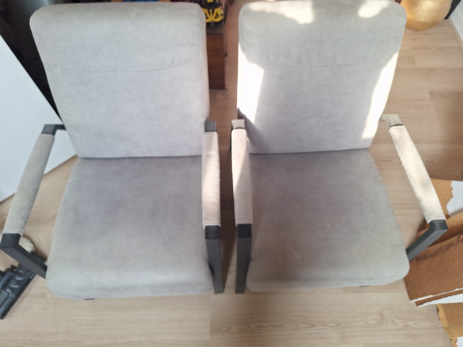 2 Fauteuils, Ophalen, Zo goed als nieuw, Grijs, Twee