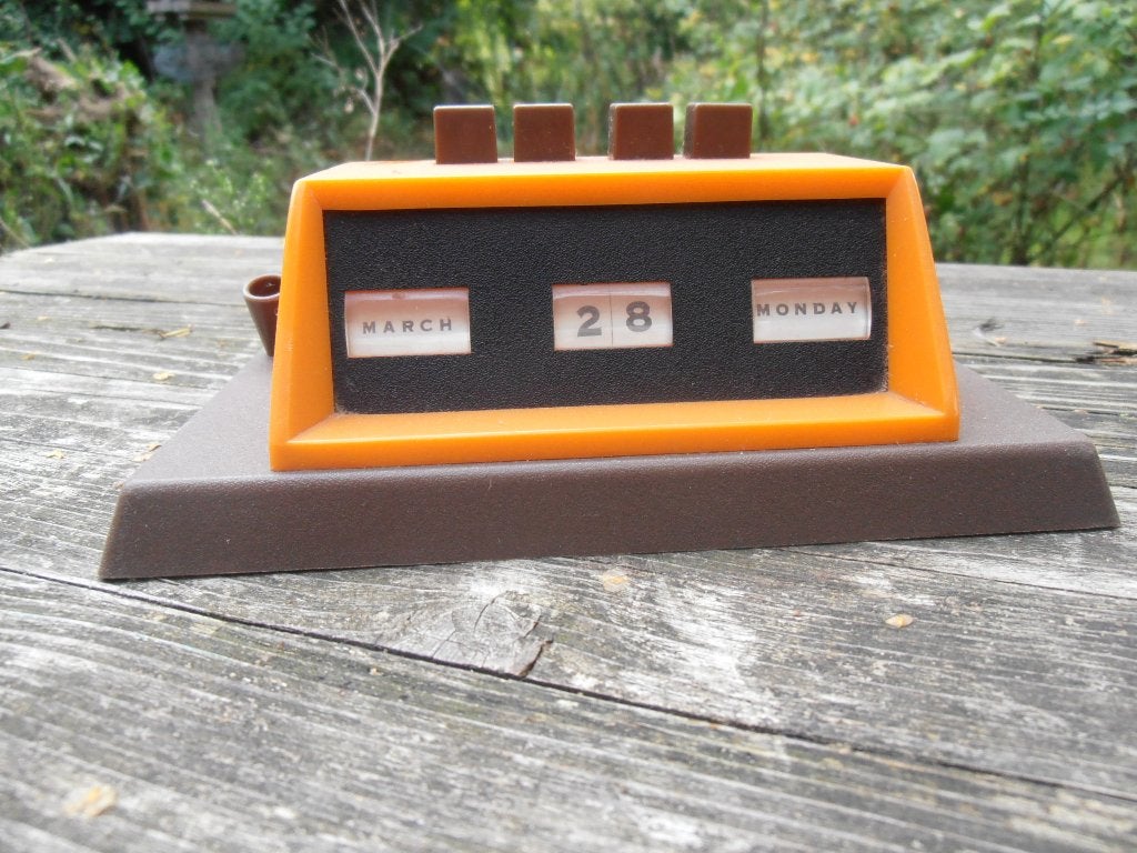 eeuwigdurende kalender vintage, Ophalen of Verzenden