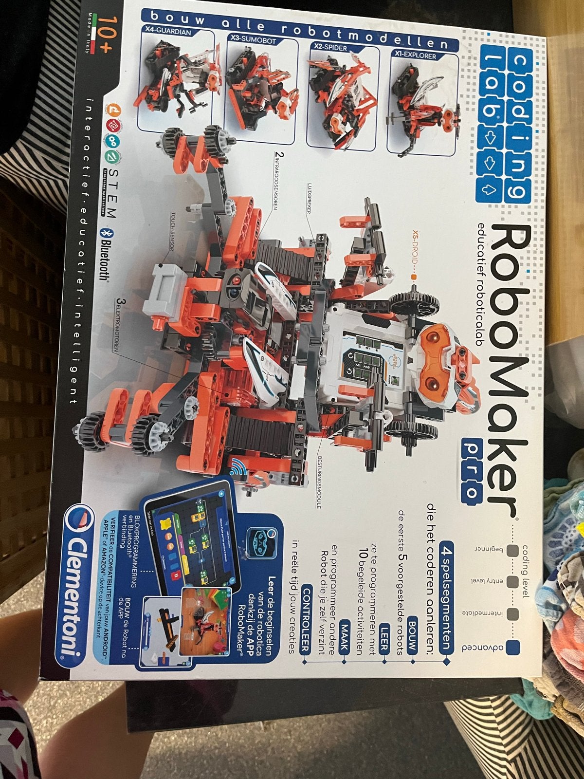 Clementoni RoboMaker Pro: Educatieve Robotica  Lab -kompleet, Ophalen of Verzenden, Nieuw, Bouwen, Met geluid