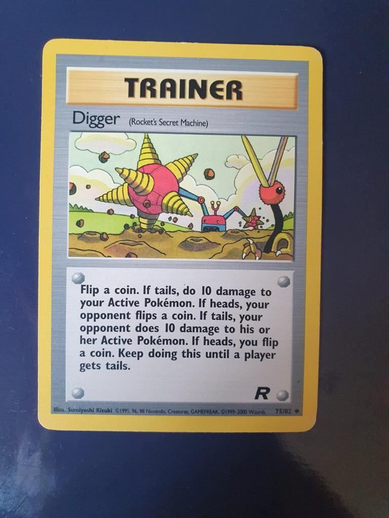 Pokémon Trainer Digger (Rocket's Secret Machine) 75/82, Ophalen of Verzenden, Gebruikt, Losse kaart
